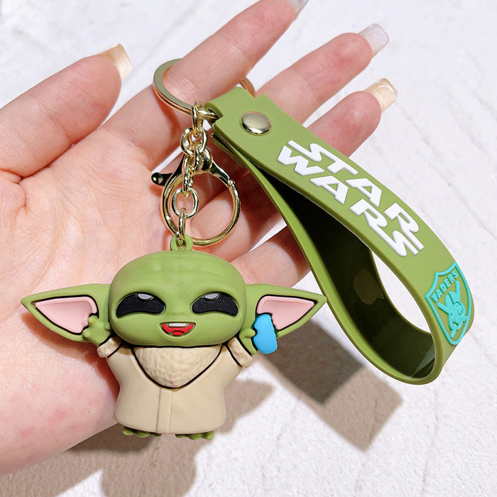 Wholesale Cartoon Silicone Doll Keychain JDC-KC-QiChao016