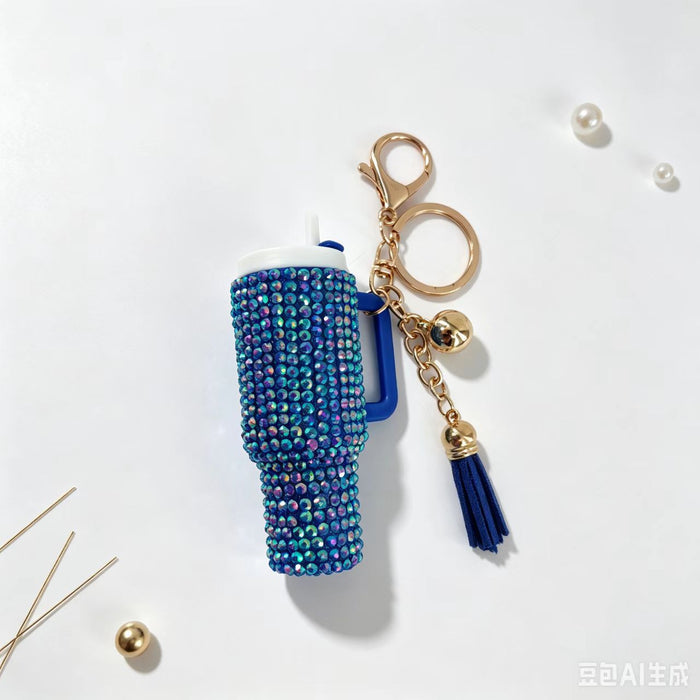 Wholesale Decorative Rhinestone Lipstick Storage Cup White Eco Friendly Plastic Makeup Organizer For Purse Or Desk