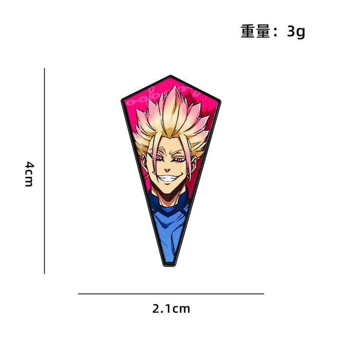 Wholesale Anime Printed Metal Brooch Pin Fashion Accessory For Backpacks And Clothing Anime Fan Gift