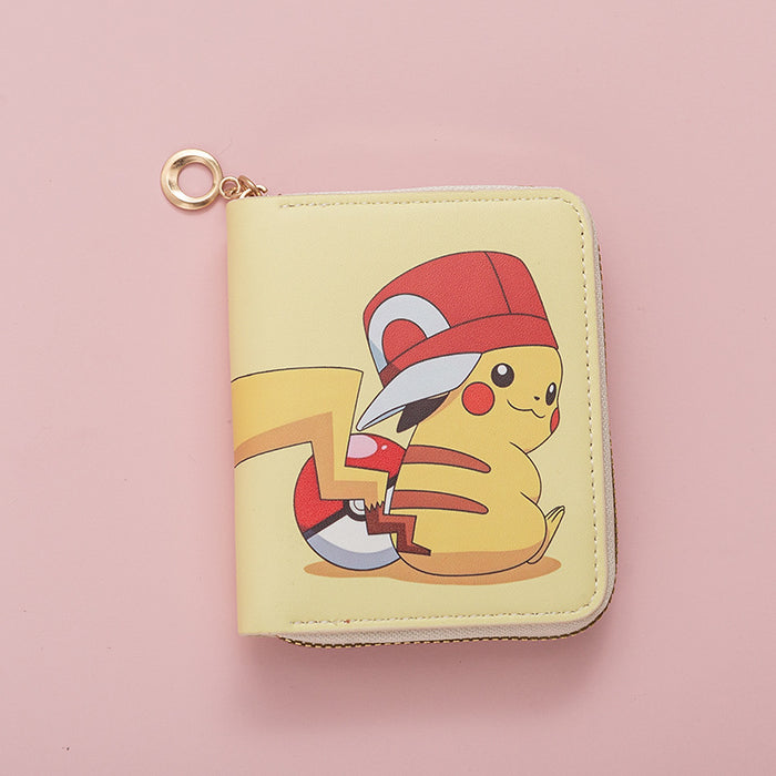 Wholesale Cartoon Anime Short Zipper Wallet JDC-WT-QT020