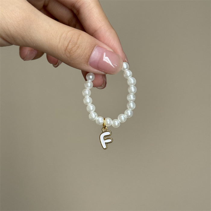 Wholesale Mini blind box pendant letter pearl necklace accessories doll clothes