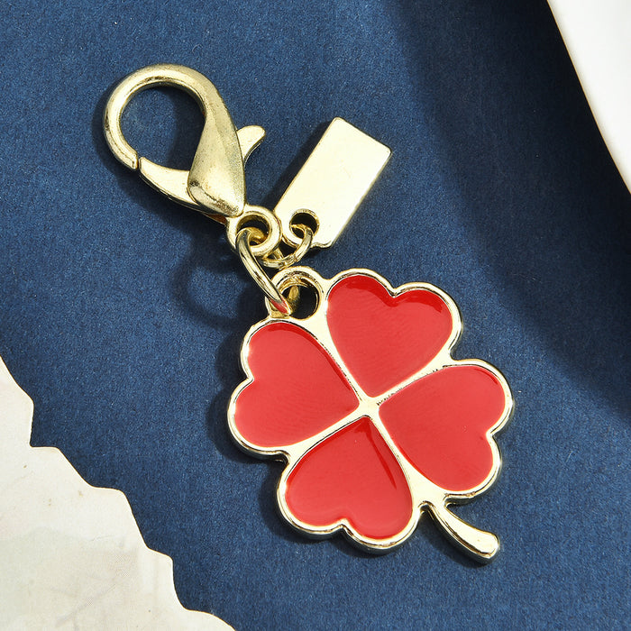 Wholesale Multi Style Dinosaur Clover Heart Animal Gold Alloy Keychain Pendant Fashion Jewelry Accessory