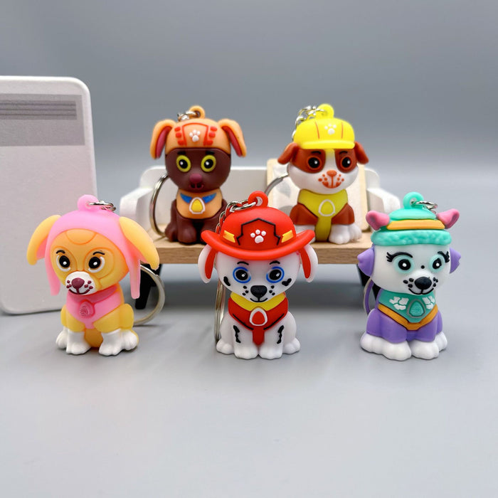 Wholesale Cartoon Cute Puppy PVC Soft Glue Keychains JDC-KC-Wenma003