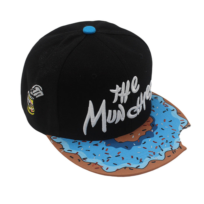 Wholesale Polyester Cartoon Letters Embroidery Flat Brim Baseball Cap JDC-FH-ZhiXie018