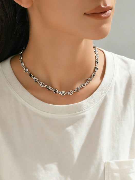 Wholesale Retro Spiral Simple Vintage Creative Alloy Earrings