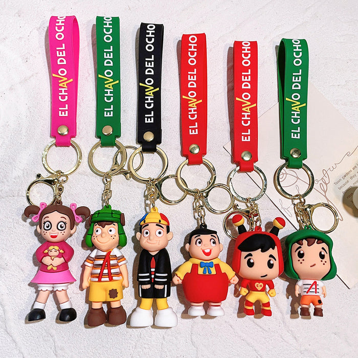 Wholesale PVC Cartoon Doll Keychain JDC-KC-Qiwei020