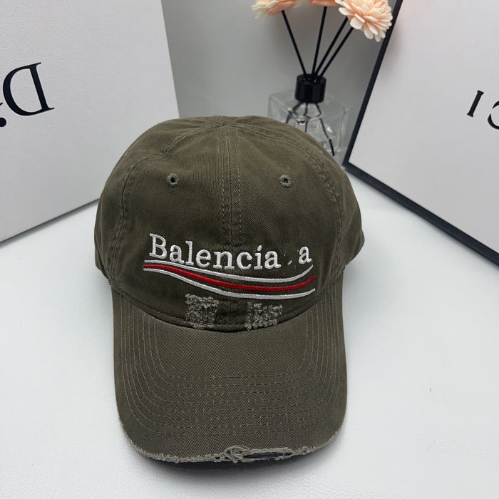 Wholesale Broken hole baseball cap, soft top duckbill cap, sun protection cap
