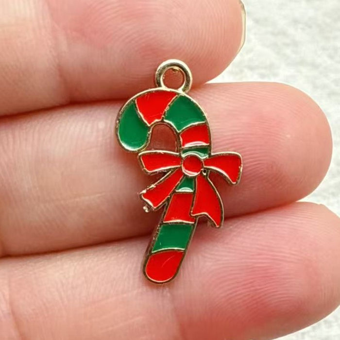 Wholesale 10pcs DIY alloy oil drip ,  reindeer,  deer,  bell,  snowman Christmas decoration accessories Pendant