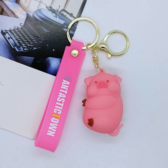 Wholesale cartoon grotesque town doll key chain pendant bag car key chain Accessories
