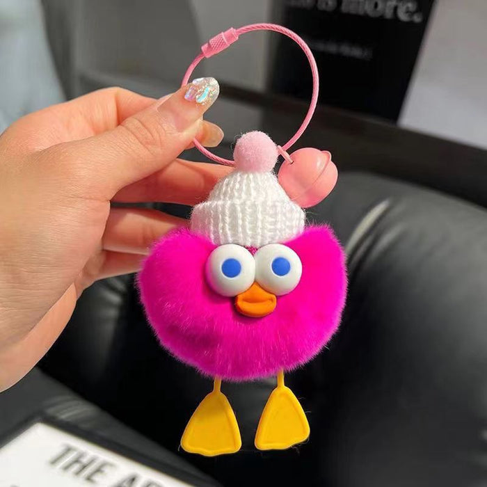 Wholesale Plush Duck Keychain JDC-KC-ShiM009