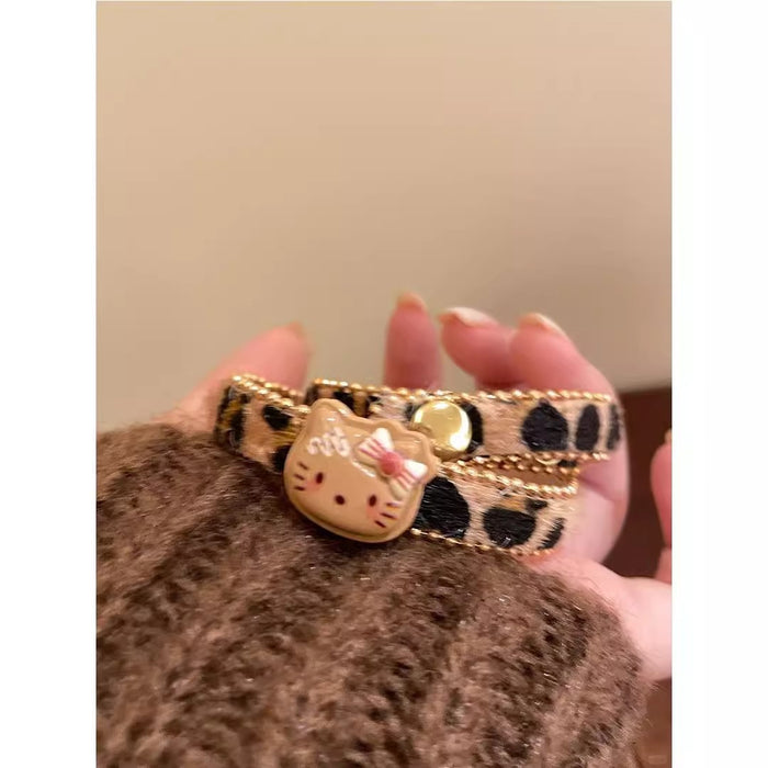 Wholesale Vintage Spice Style Leopard Print Kitten Collar