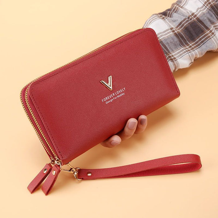 Wholesale PU Long Wallet with Sequins Fresh Sweet Style Everyday Use Gift MOQ≥3