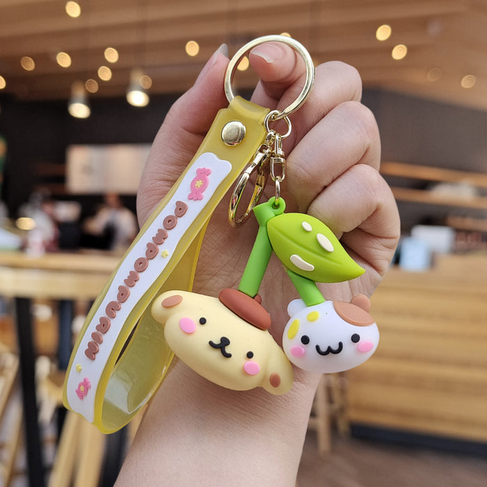 Wholesale Cartoon Silicone Doll Keychain JDC-KC-ZhuoRan023