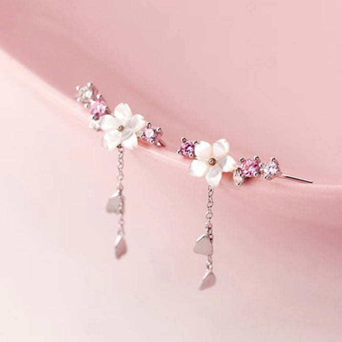Wholesale New shell cherry blossom necklace with niche temperament collarbone chain