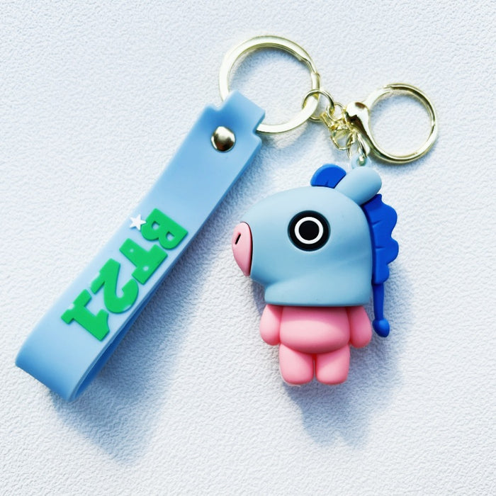 Wholesale PVC Cartoon Doll Keychain JDC-KC-WuYi011