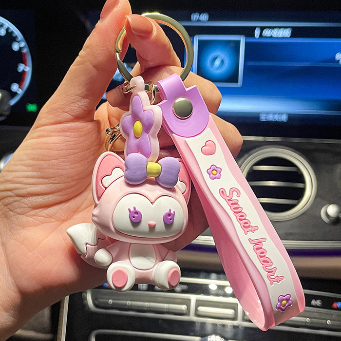 Wholesale Cartoon Doll Silicone Keychain JDC-KC-Benxin039