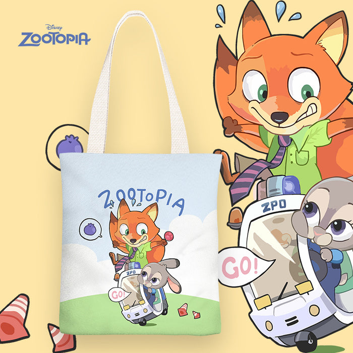 Wholesale Cartoon anime pattern canvas single-shoulder shopping bags