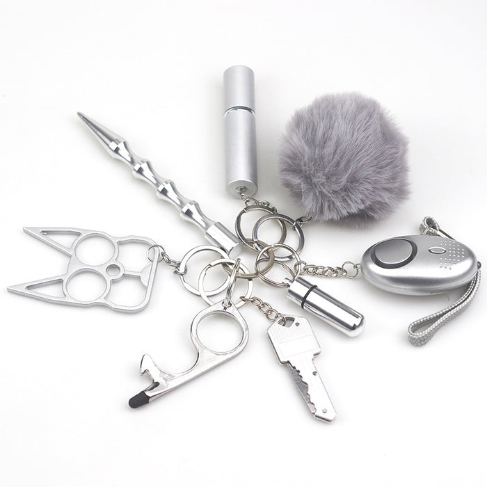 Wholesale Multifunctional Metal Keychain 8-piece Set JDC-KC-TouMS014