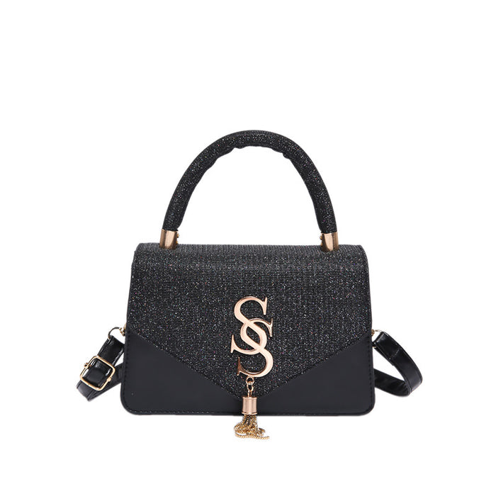 Wholesale Retro Small Square Crossbody Bag - Women' s PU Leather Black ing Detail Boutique Resale Fashion Accessory