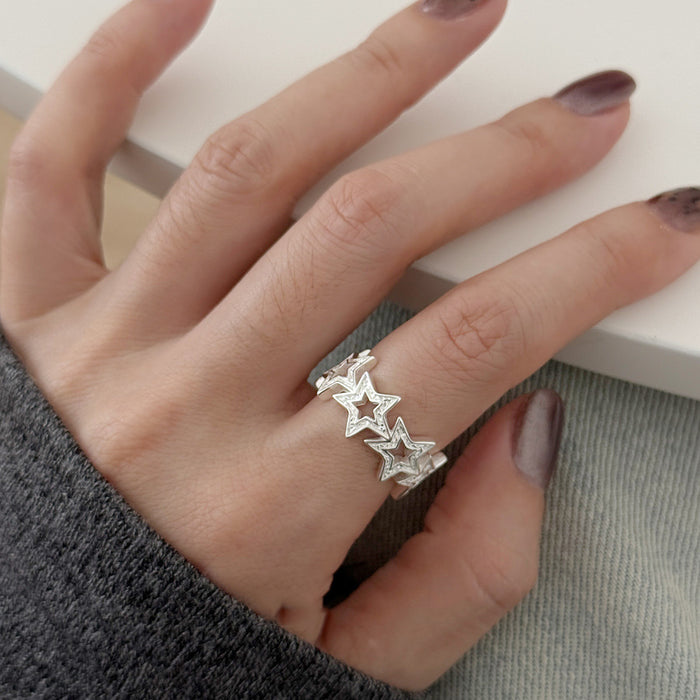 Wholesale Simple Line  Ring Women's Opening Adjustable Line Cross