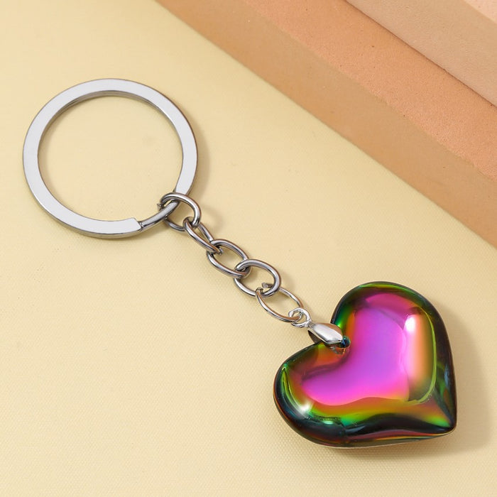 Wholesale 3D Glass Love Keychain JDC-KC-RongRui061