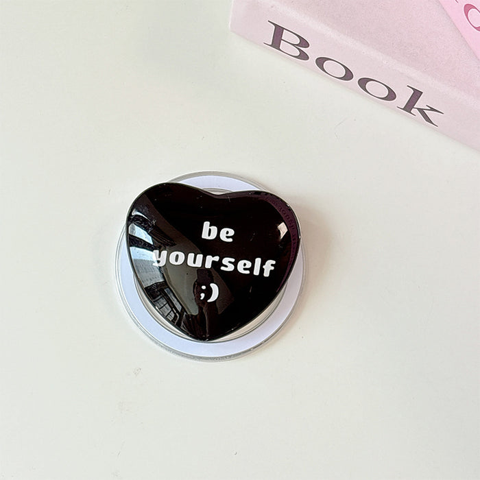 Wholesale Glass Heart-Shaped Phone Airbag Stand