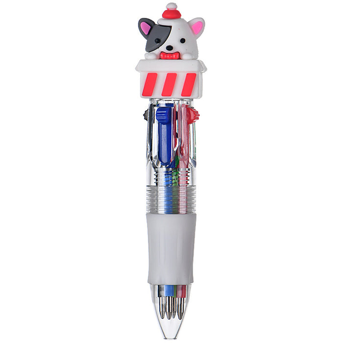 Wholesale Four-color ballpoint pen cute cartoon multi-color pen
