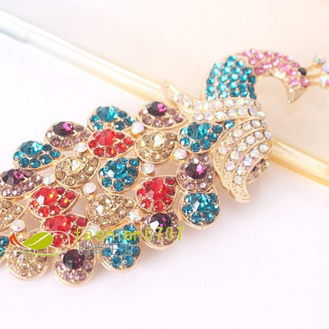 Wholesale Rhinestone Peacock Alloy Brooch Accessories JDC-BC-GuoQY003