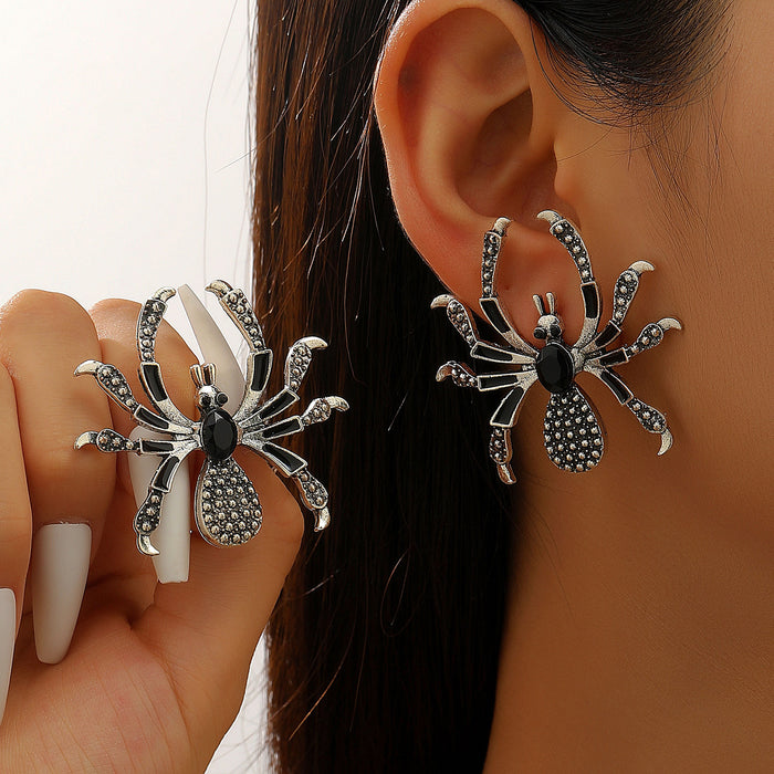 Wholesale Rhinestone Long Earrings Punk Style Jewelry
