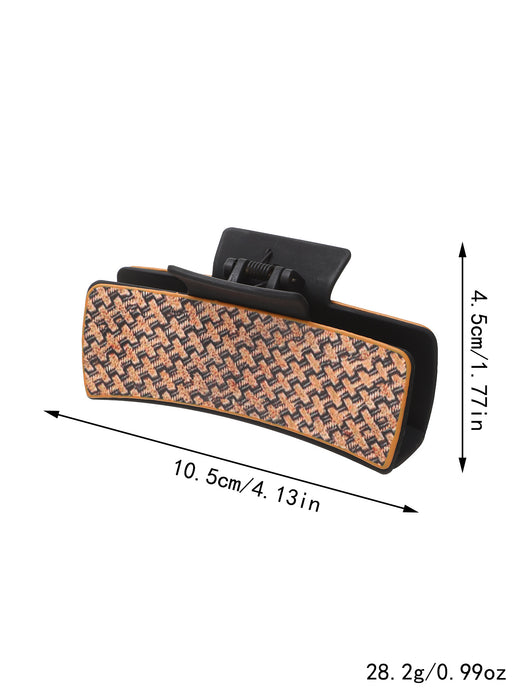 Wholesale West Denim Style Leather Hairpin Cactus Clamp Women Shark Clip