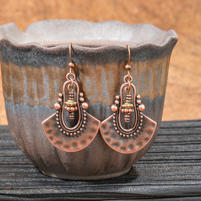 Wholesale Bohemian Tassel Geometric Earrings - Retro Ethnic Style Fashion Accessory MOQ≥2
