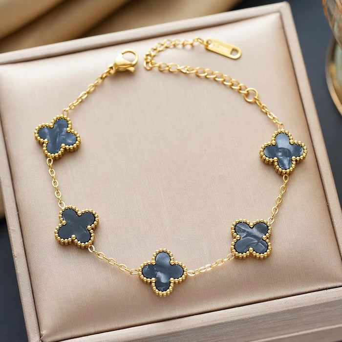 Wholesale Four leaf clover bracelet wholesale jewelry accessories new accessories niche high-end sense