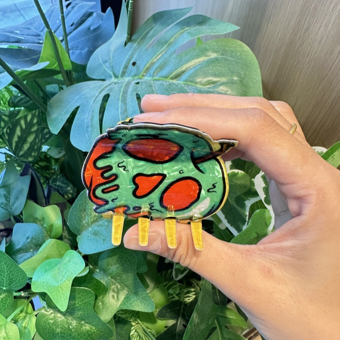 Wholesale  Pumpkin Clip Green Rotten Apple Ghost Shark Clip Punk Style Ponytail Clip Headwear