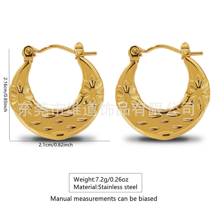 Wholesale Stainless Steel Geometric Earrings Earrings