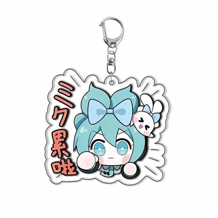 Wholesale cartoon characters acrylic keychain