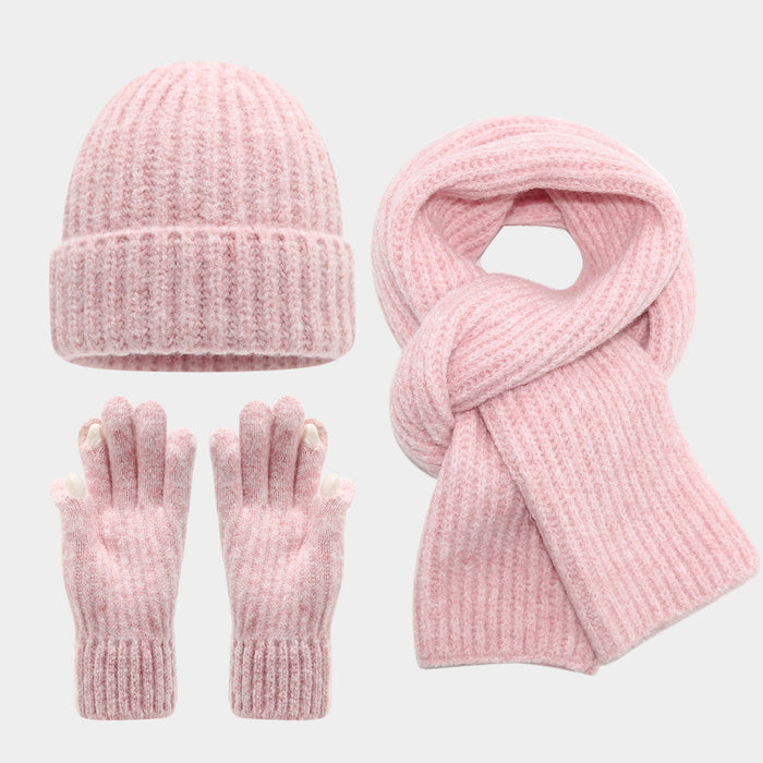 Wholesale Artistic finger-split touchscreen winter warm Hat Set