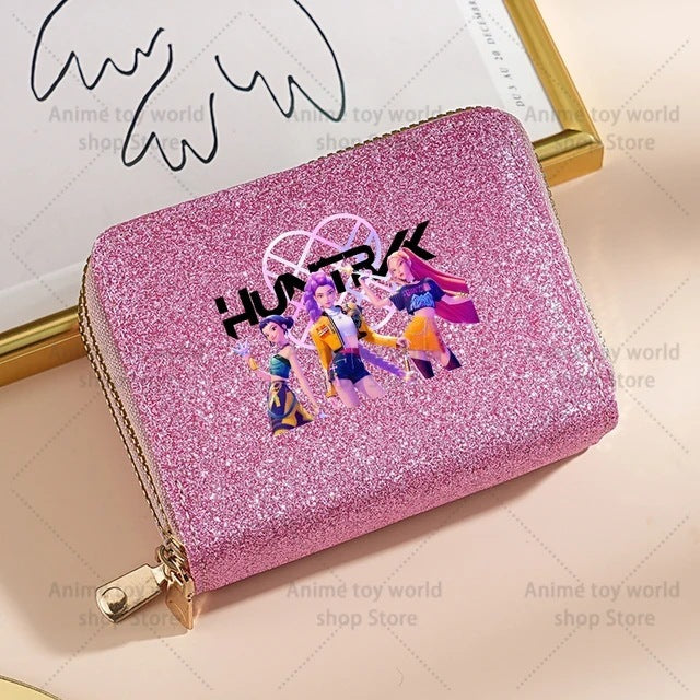 Wholesale Kpop Devil Hunter Sequin Wallet For Women Shiny Coin Purse Korean Style Party Fashion Accessory