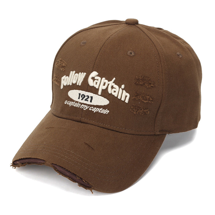 Wholesale Trendy Vintage Distressed Baseball Cap with Embroidery Lettering