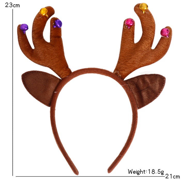 Wholesale Christmas headband elk horn five star headband Christmas decorations children plastic head buckle party decoration supplies