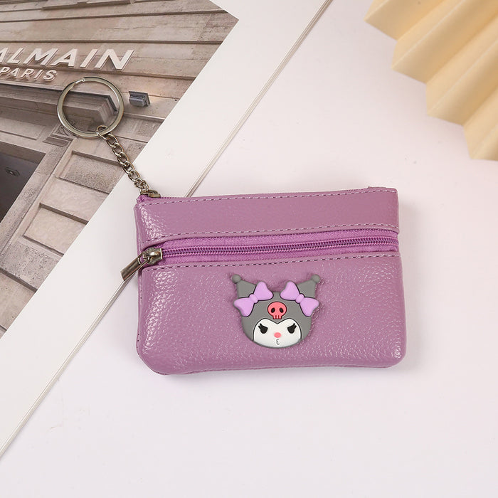 Wholesale Cartoon Cute PU Zipper Coin Purse Keychain JDC-KC-YiK009