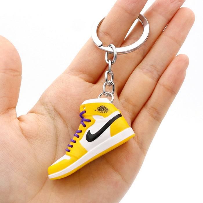 Wholesale PVC Mini Basketball Shoe Keychain JDC-KC-QLPing008