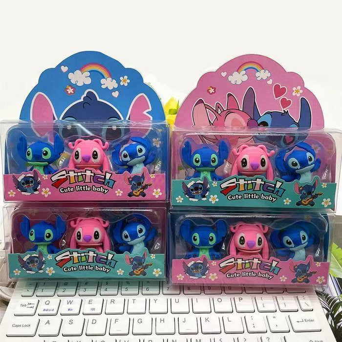 Wholesale Stylish Doll Erasers 3D TPR Creative Spliceable Gift for Students