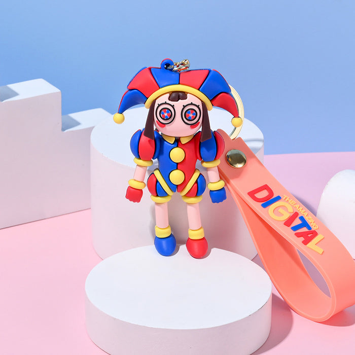 Wholesale cartoon doll silicone keychain JDC-KC-HongSheng012