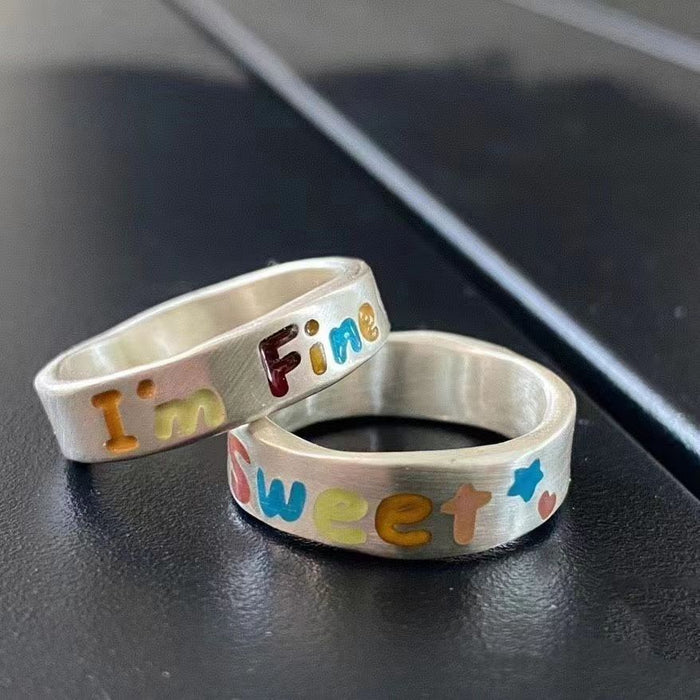 Wholesale Ring to ring, niche design, simple and versatile, fashionable and personalized