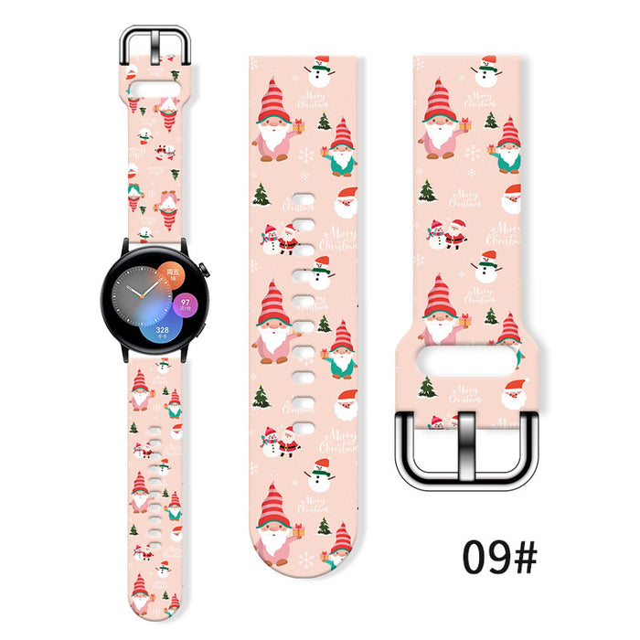 Wholesale Printed Silicone Watch Strap Wristband JDC-WD-NuoQi036