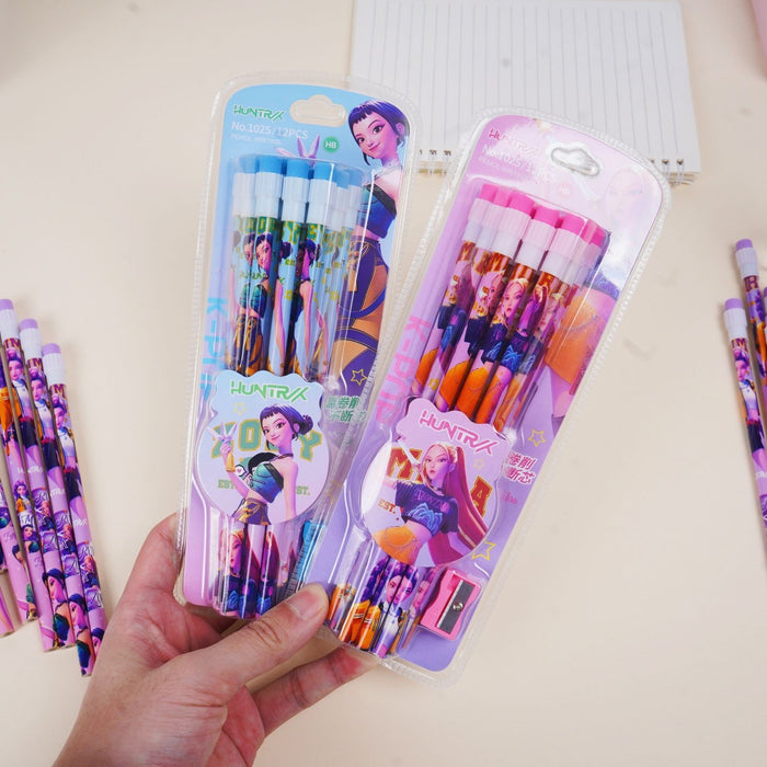 Wholesale K-POP Cute Anime Elementary School Student Pencil Set