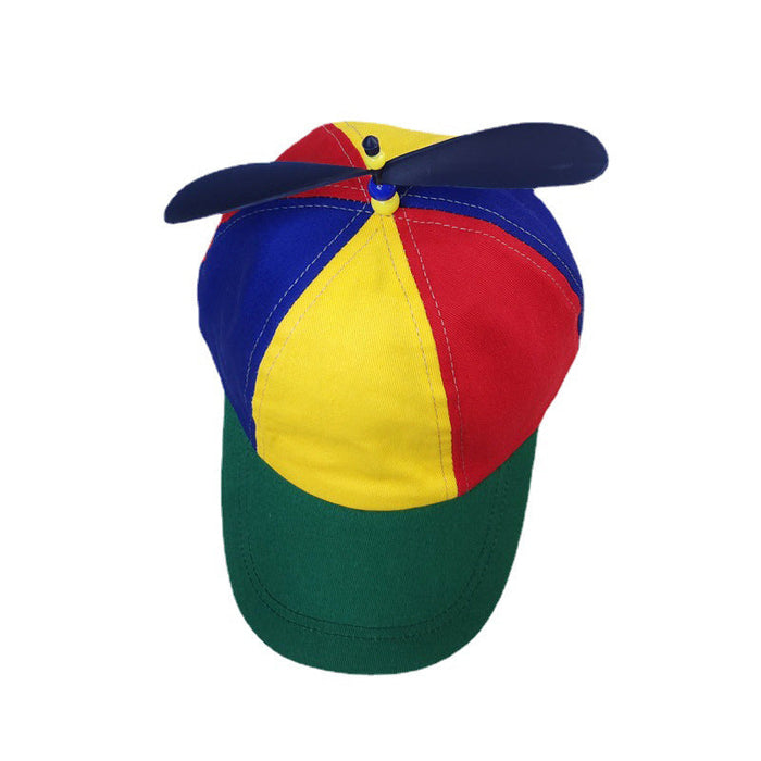 Wholesale Parent-child Bamboo Dragonfly Rainbow Color Block Baseball Cap JDC-FH-Owang001