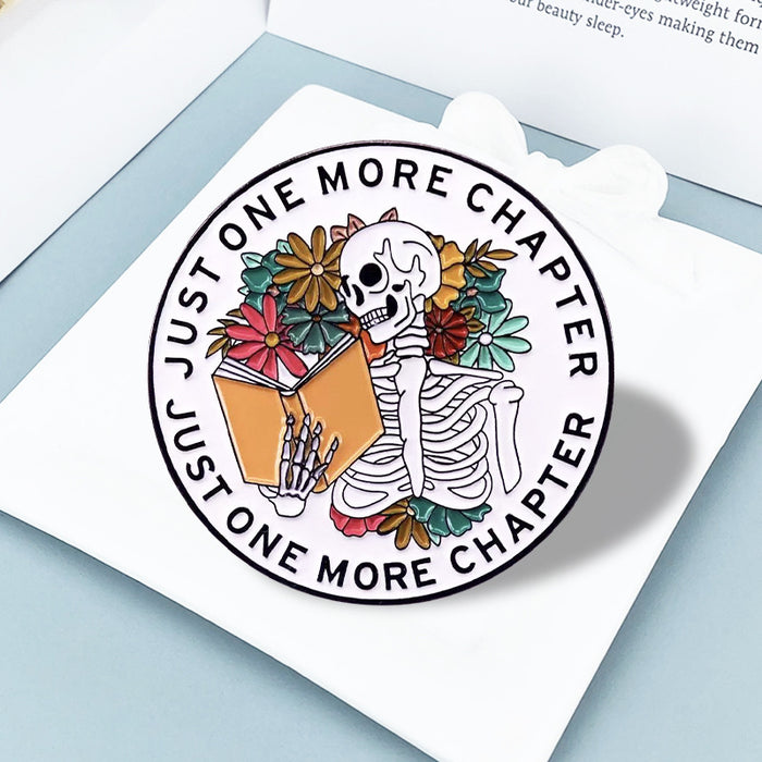 Wholesale Trendy Skull Baking Paint Brooch Lapel Pin Badge Clothing Bag Decoration Fashion Accessory MOQ≥2