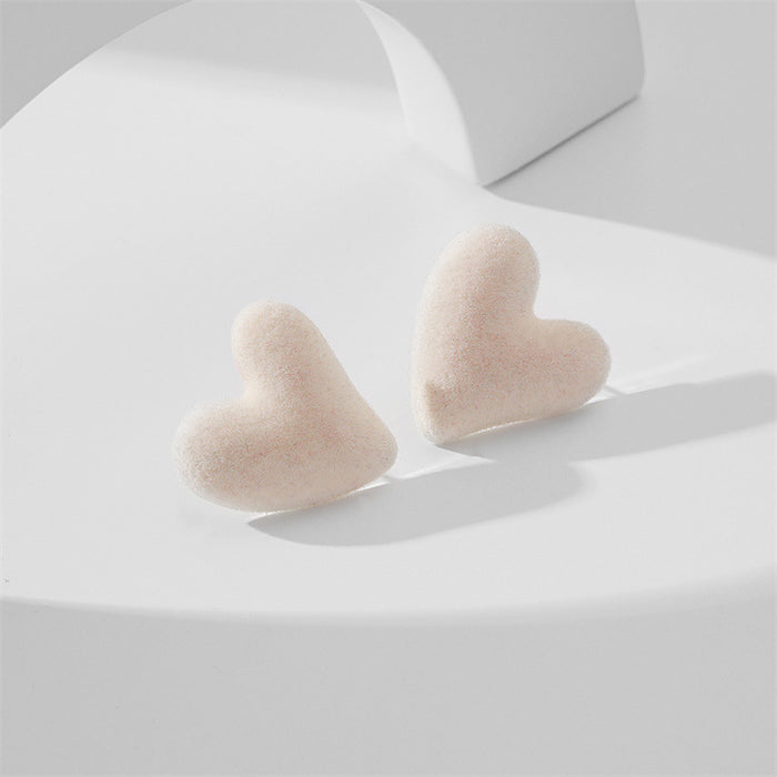 Wholesale Heart Stud Earrings Copper JDC-ES-GuTe016