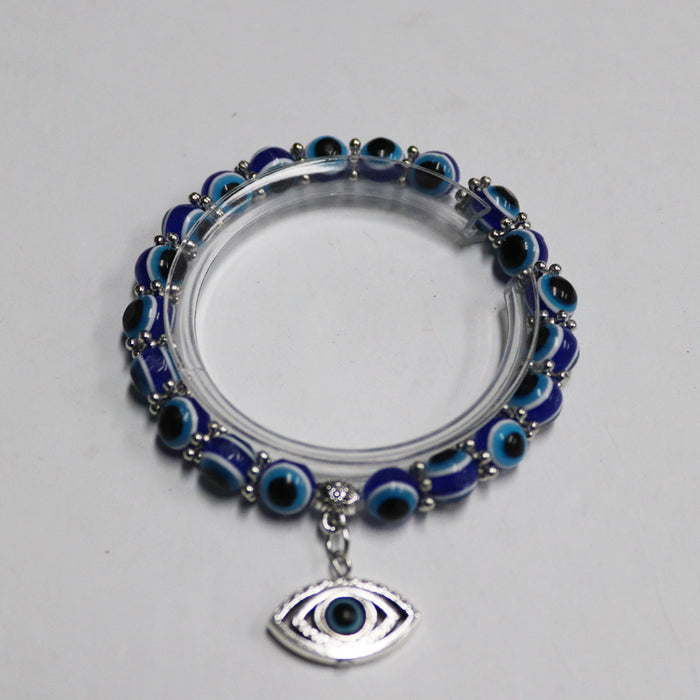 Wholesale Retro Blue Eyes Devil's Eye Bracelet Bracelet Butterfly Turtle Elephant Fatima's Hand Pendant